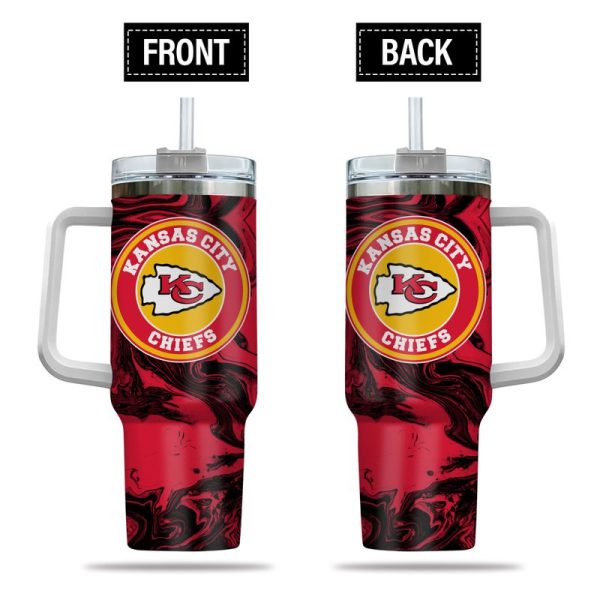 Kansas City Chiefs NFL Custom Stanley Quencher 30oz-40oz Stainless Steel Tumbler Hot And Cold Tumbler