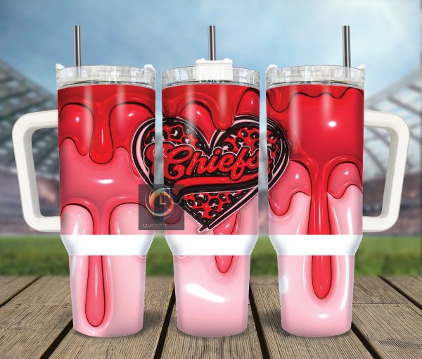 Kansas City Chiefs NFL Custom Stanley Quencher 30oz-40oz Stainless Steel Tumbler Hot And Cold Tumbler