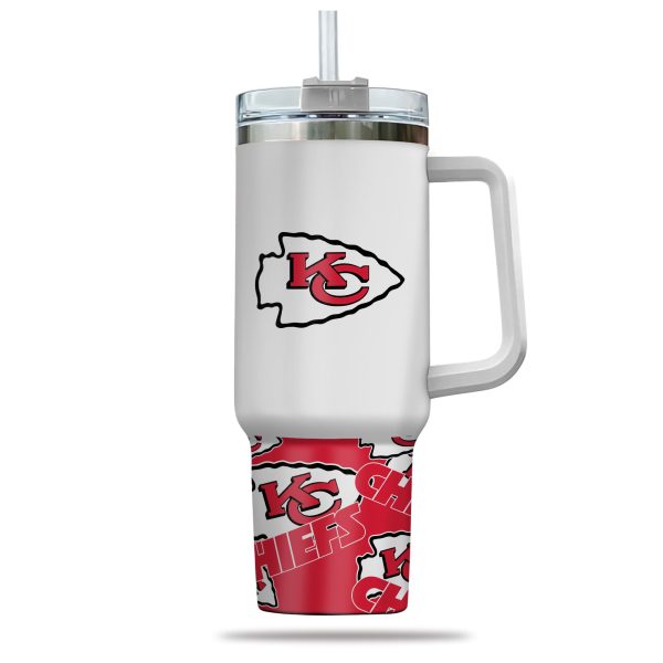 Kansas City Chiefs NFL Custom Stanley Quencher 30oz-40oz Stainless Steel Tumbler Hot And Cold Tumbler - Image 2