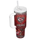Kansas City Chiefs NFL Custom Stanley Quencher 30oz-40oz Stainless Steel Tumbler Hot And Cold Tumbler