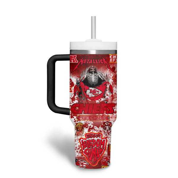 Kansas City Chiefs NFL Custom Stanley Quencher 30oz-40oz Stainless Steel Tumbler Hot And Cold Tumbler - Image 2