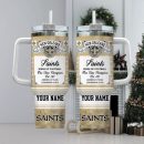 New Orleans Saints NFL Custom Stanley Quencher 30oz-40oz Stainless Steel Tumbler Hot And Cold Tumbler
