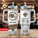 New Orleans Saints NFL Champion Claw Custom Stanley Quencher 30oz-40oz Stainless Steel Tumbler Hot And Cold Tumbler