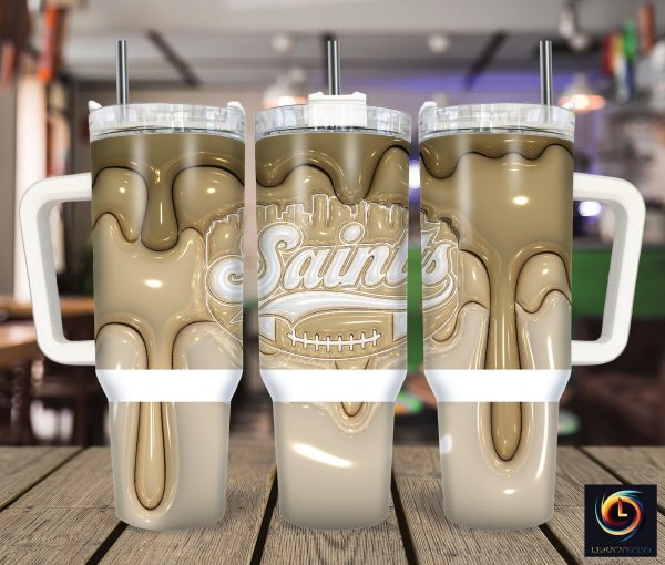 New Orleans Saints NFL Custom Stanley Quencher 30oz-40oz Stainless Steel Tumbler Hot And Cold Tumbler