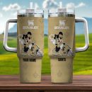 New Orleans Saints NFL Mickey Mouse Custom Stanley Quencher 30oz-40oz Stainless Steel Tumbler Hot And Cold Tumbler