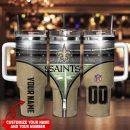 New Orleans Saints NFL Custom Stanley Quencher 30oz-40oz Stainless Steel Tumbler Hot And Cold Tumbler