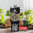New Orleans Saints NFL Custom Stanley Quencher 30oz-40oz Stainless Steel Tumbler Hot And Cold Tumbler