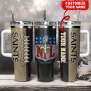 New Orleans Saints NFL Custom Stanley Quencher 30oz-40oz Stainless Steel Tumbler Hot And Cold Tumbler