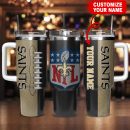 New Orleans Saints NFL Custom Stanley Quencher 30oz-40oz Stainless Steel Tumbler Hot And Cold Tumbler