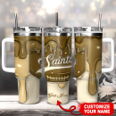 New Orleans Saints NFL Custom Stanley Quencher 30oz-40oz Stainless Steel Tumbler Hot And Cold Tumbler