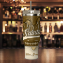 New Orleans Saints NFL Custom Stanley Quencher 30oz-40oz Stainless Steel Tumbler Hot And Cold Tumbler