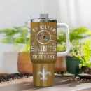 New Orleans Saints NFL Custom Stanley Quencher 30oz-40oz Stainless Steel Tumbler Hot And Cold Tumbler