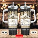 New Orleans Saints NFL Kings Of Football Custom Stanley Quencher 30oz-40oz Stainless Steel Tumbler Hot And Cold Tumbler