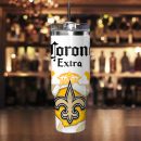 New Orleans Saints NFL Corona Extra Custom Stanley Quencher 30oz-40oz Stainless Steel Tumbler Hot And Cold Tumbler