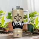 New Orleans Saints NFL Custom Stanley Quencher 30oz-40oz Stainless Steel Tumbler Hot And Cold Tumbler