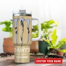 New Orleans Saints NFL Energy Nutrition Facts Custom Stanley Quencher 30oz-40oz Stainless Steel Tumbler Hot And Cold Tumbler