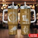 New Orleans Saints NFL Custom Stanley Quencher 30oz-40oz Stainless Steel Tumbler Hot And Cold Tumbler