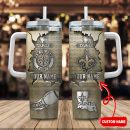 New Orleans Saints NFL Metal Style Custom Stanley Quencher 30oz-40oz Stainless Steel Tumbler Hot And Cold Tumbler