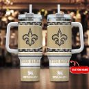 New Orleans Saints NFL Custom Stanley Quencher 30oz-40oz Stainless Steel Tumbler Hot And Cold Tumbler