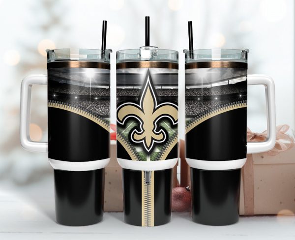 New Orleans Saints NFL Custom Stanley Quencher 30oz-40oz Stainless Steel Tumbler Hot And Cold Tumbler