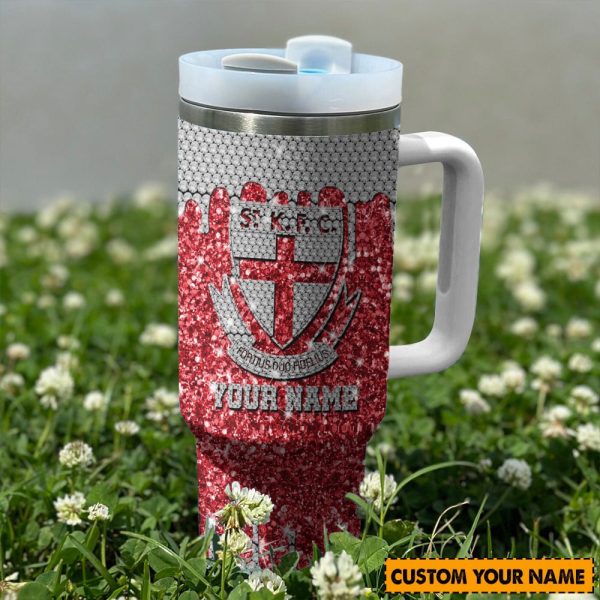 New Orleans Saints NFL Sports Custom Stanley Quencher 30oz-40oz Stainless Steel Tumbler Hot And Cold Tumbler - Image 2