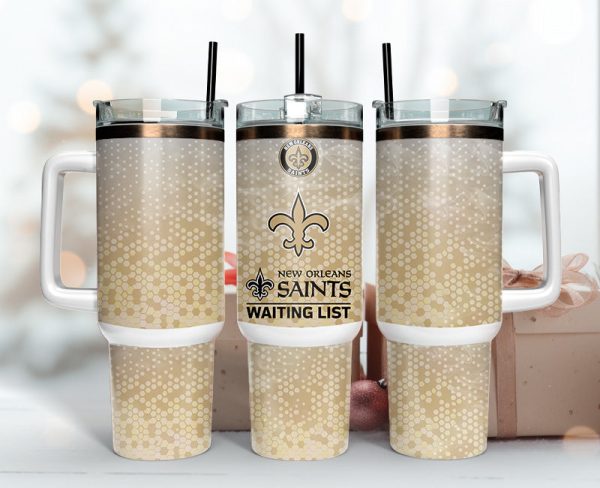 New Orleans Saints NFL Custom Stanley Quencher 30oz-40oz Stainless Steel Tumbler Hot And Cold Tumbler