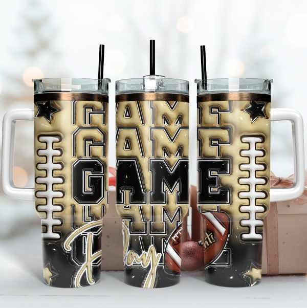 New Orleans Saints NFL Game Day Custom Stanley Quencher 30oz-40oz Stainless Steel Tumbler Hot And Cold Tumbler