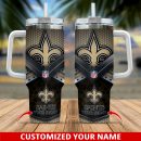 New Orleans Saints NFL Custom Stanley Quencher 30oz-40oz Stainless Steel Tumbler Hot And Cold Tumbler