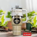 New Orleans Saints NFL Corona Extra Custom Stanley Quencher 30oz-40oz Stainless Steel Tumbler Hot And Cold Tumbler