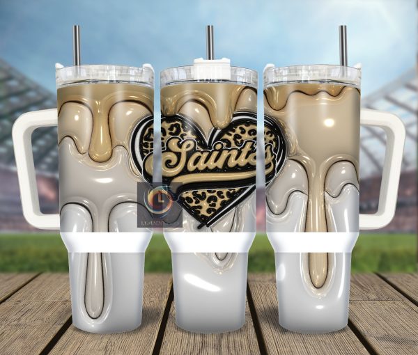 New Orleans Saints NFL Custom Stanley Quencher 30oz-40oz Stainless Steel Tumbler Hot And Cold Tumbler