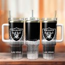 Las Vegas Raiders Football NFL Sport Custom Stanley Quencher 30oz-40oz Stainless Steel Tumbler Hot And Cold Tumbler