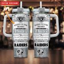 Las Vegas Raiders NFL Father's Day Custom Stanley Quencher 30oz-40oz Stainless Steel