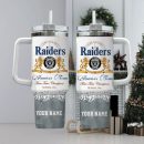 Las Vegas Raiders NFL Custom Stanley Quencher 30oz-40oz Stainless Steel Tumbler Hot And Cold Tumbler