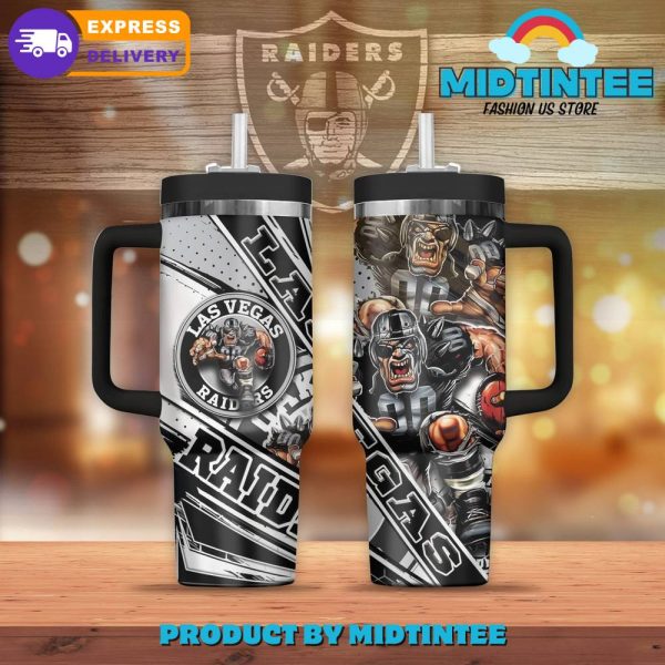 Las Vegas Raiders NFL Custom Stanley Quencher 30oz-40oz Stainless Steel Tumbler Hot And Cold Tumbler
