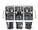 Las Vegas Raiders NFL Custom Stanley Quencher 30oz-40oz Stainless Steel Tumbler Hot And Cold Tumbler