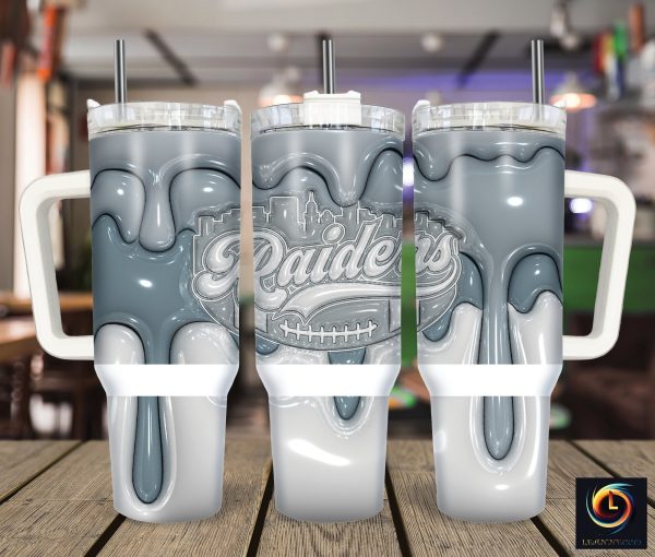 Las Vegas Raiders NFL Custom Stanley Quencher 30oz-40oz Stainless Steel Tumbler Hot And Cold Tumbler