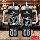 Las Vegas Raiders NFL Custom Stanley Quencher 30oz-40oz Stainless Steel Tumbler Hot And Cold Tumbler