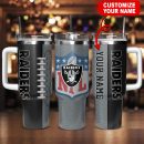 Las Vegas Raiders NFL Custom Stanley Quencher 30oz-40oz Stainless Steel Tumbler Hot And Cold Tumbler
