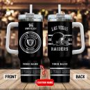 Las Vegas Raiders NFL Custom Stanley Quencher 30oz-40oz Stainless Steel Tumbler Hot And Cold Tumbler