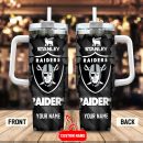 Las Vegas Raiders NFL Custom Stanley Quencher 30oz-40oz Stainless Steel Tumbler Hot And Cold Tumbler