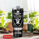 Las Vegas Raiders NFL Custom Stanley Quencher 30oz-40oz Stainless Steel Tumbler Hot And Cold Tumbler