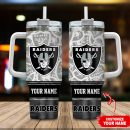 Las Vegas Raiders NFL Custom Stanley Quencher 30oz-40oz Stainless Steel Tumbler Hot And Cold Tumbler