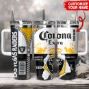 Las Vegas Raiders NFL Corona Extra Custom Stanley Quencher 30oz-40oz Stainless Steel Tumbler Hot And Cold Tumbler