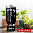 Las Vegas Raiders NFL Energy Nutrition Facts Custom Stanley Quencher 30oz-40oz Stainless Steel Tumbler Hot And Cold Tumbler