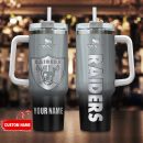 Las Vegas Raiders NFL Custom Stanley Quencher 30oz-40oz Stainless Steel Tumbler Hot And Cold Tumbler