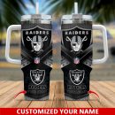 Las Vegas Raiders NFL Custom Stanley Quencher 30oz-40oz Stainless Steel Tumbler Hot And Cold Tumbler