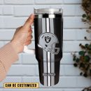 Las Vegas Raiders Football NFL Sport Custom Stanley Quencher 30oz-40oz Stainless Steel Tumbler Hot And Cold Tumbler