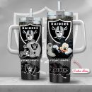 Las Vegas Raiders NFL Custom Stanley Quencher 30oz-40oz Stainless Steel Tumbler Hot And Cold Tumbler