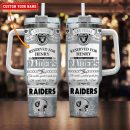 Las Vegas Raiders NFL Custom Stanley Quencher 30oz-40oz Stainless Steel Tumbler Hot And Cold Tumbler