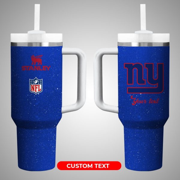 New York Giants NFL Custom Stanley Quencher 30oz-40oz Stainless Steel